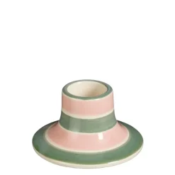 Kandelaar streep roze - h4xd7cm