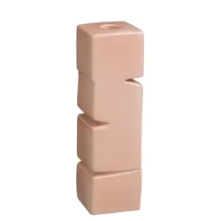 Kandelaar Theo-Bert Pot terra 7,5 x 7,5 x 25 cm