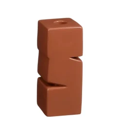 Kandelaar Theo-Bert Pot terra 7,5 x 7,5 x 18 cm