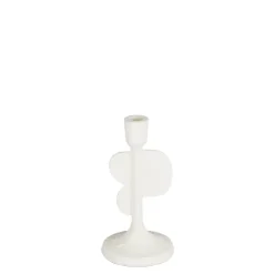 Kandelaar wit - h20xd10cm