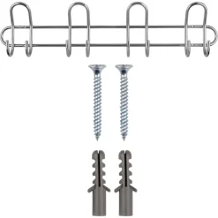 Kapstok 8 haken Gerome chroom zamak 590 mm