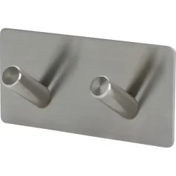Kapstok 2 haken Jette RVS 87 mm 2 stuks