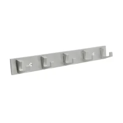 Kapstok 5 haken Kristel aluminium 360 mm