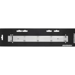 Kapstok 5 haken Kristel aluminium 360 mm