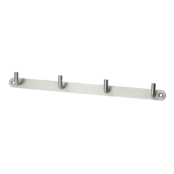 Kapstok 4 haken Moja RVS 310 mm