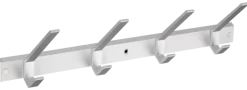Kapstok 4 haken Ria aluminium 456 mm