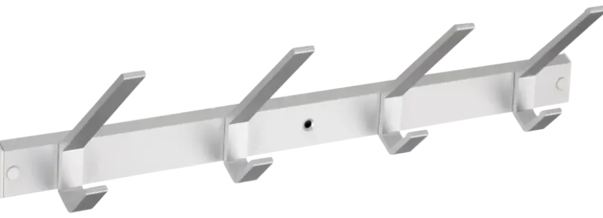Kapstok 4 haken Ria aluminium 456 mm