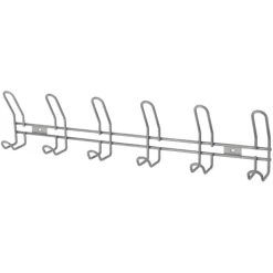 Kapstok 6 haken William grijs zamak 603 mm