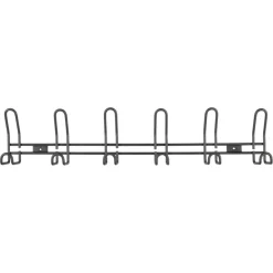 Kapstok 6 haken William grijs zamak 603 mm