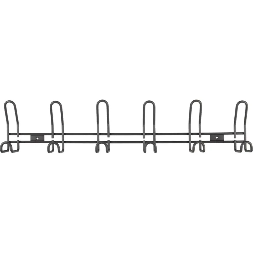 Kapstok 6 haken William grijs zamak 603 mm