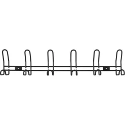 Kapstok 6 haken William zwart zamak 603 mm
