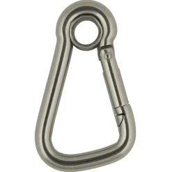 Karabijnhaak dicht oog triangel 6x60mm