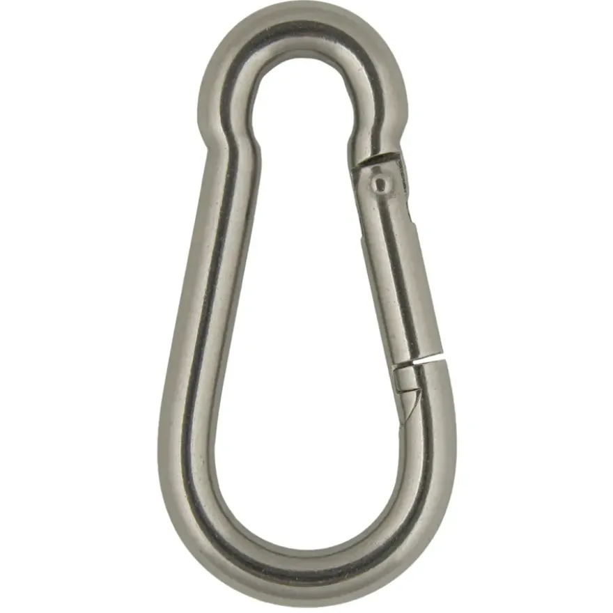 Karabijnhaak open oog 4x40mm