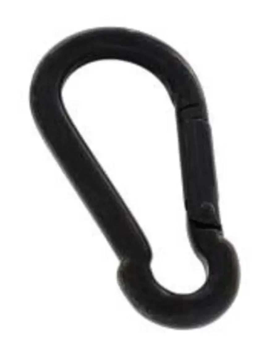 Karabijnhaak 4x40mm RVS Zwart