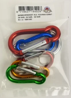 Karabijnhaken gemengd