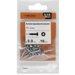 KARWEI achterwandschroef 3x16 mm (15 stuks)