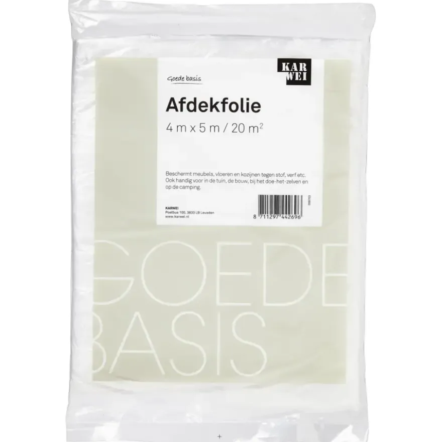Karwei afdekfolie 4 x 5 m