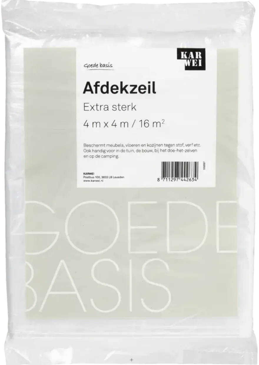 KARWEI afdekzeil extra sterk (4x4M)