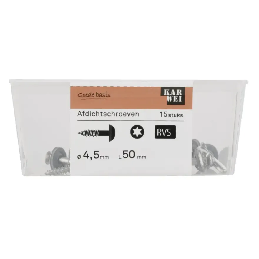 KARWEI afdichtschroef 4,5x50 mm (15 stuks)