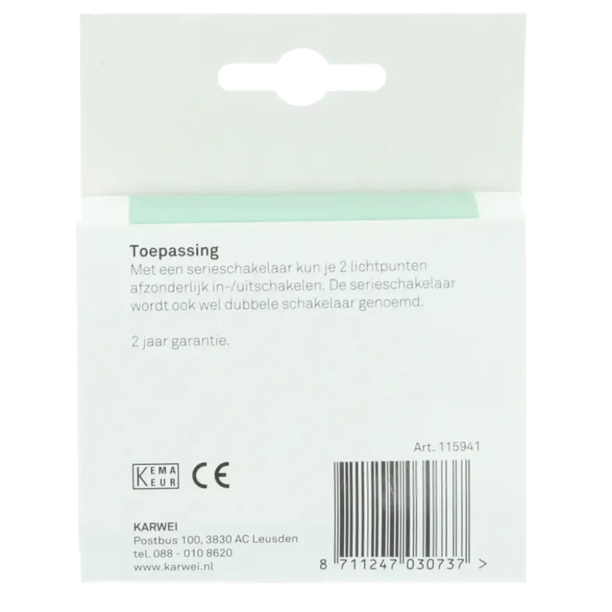 KARWEI Aurora serieschakelaar wit
