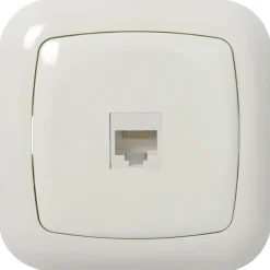 KARWEI Aurora UTP Wandcontactdoos CAT5 wit