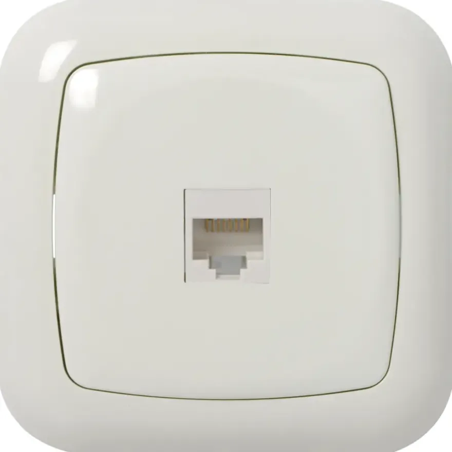 KARWEI Aurora UTP Wandcontactdoos CAT5 wit