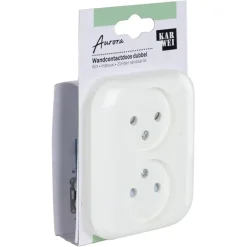 KARWEI Aurora wandcontactdoos dubbel wit