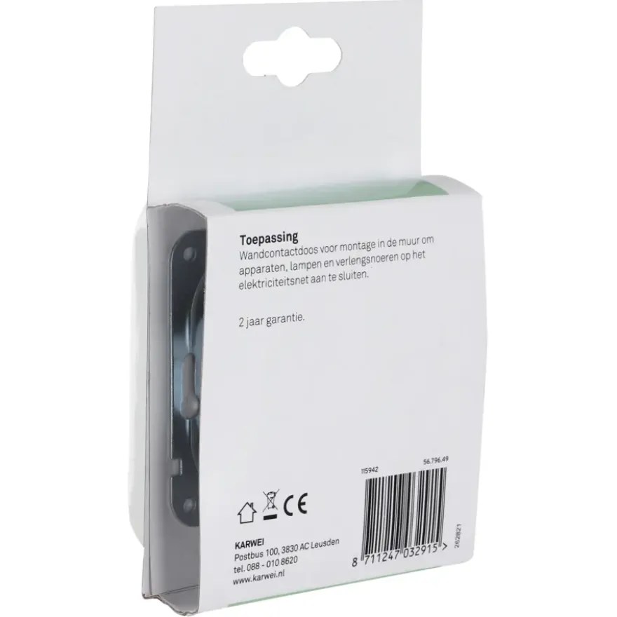 KARWEI Aurora wandcontactdoos dubbel wit