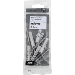 KARWEI Basisplug 8x40mm + uni 5x50mm RVS 6ST