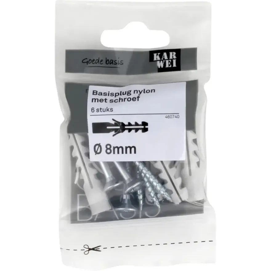 KARWEI Basisplug 8x40mm + uni 5x50mm 6ST