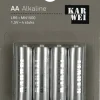 KARWEI Batterij Alkaline AA 4 stuks