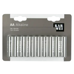 KARWEI Batterij Alkaline AA 20 stuks