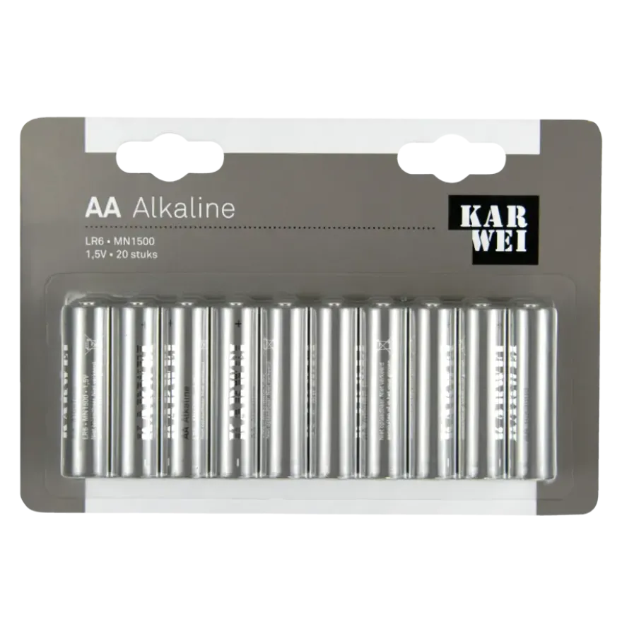 KARWEI Batterij Alkaline AA 20 stuks
