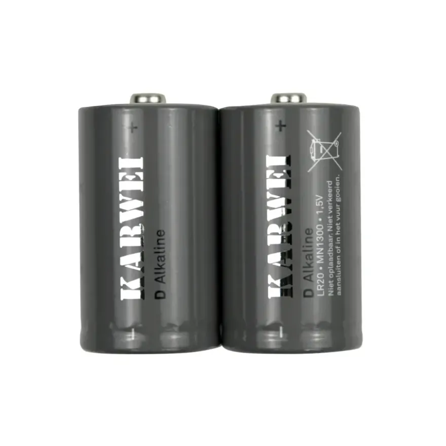 KARWEI Batterij Alkaline D 2 stuks