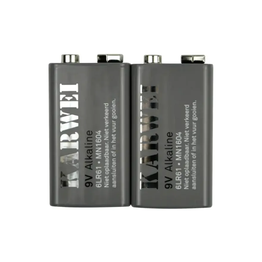 KARWEI Batterij Alkaline 9V 2 stuks