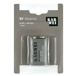 KARWEI Batterij Alkaline 9V 1 stuk