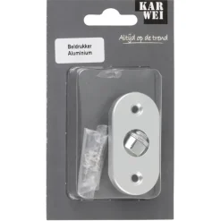 KARWEI beldrukker ovaal aluminium
