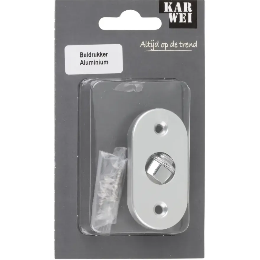 KARWEI beldrukker ovaal aluminium