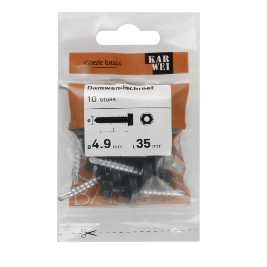 KARWEI damwandschroef 4,9x35 mm (10 stuks)