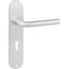 Karwei deurkruk set Abel ovaal schild sleutelgat 56 mm aluminium
