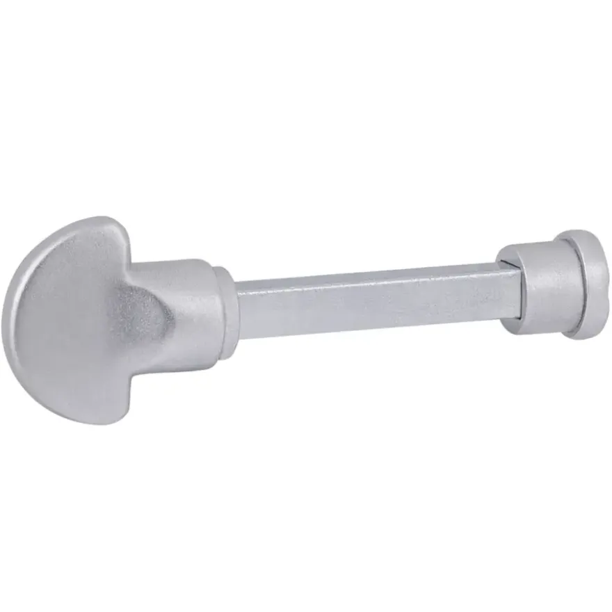 Karwei deurkruk set Antonio ovaal schild vrij-bezet sluiting 63/8 mm aluminium