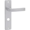Karwei deurkruk set Blok recht schild vrij-bezet sluiting 63/8 mm aluminium