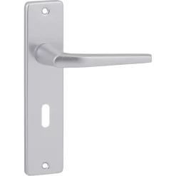 Karwei deurkruk set Daan recht schild sleutelgat 56 mm aluminium