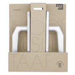 Karwei deurkruk set Daan recht schild sleutelgat 56 mm aluminium