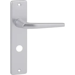 Karwei deurkruk set Daan recht schild vrij-bezet sluiting 63/8 mm aluminium