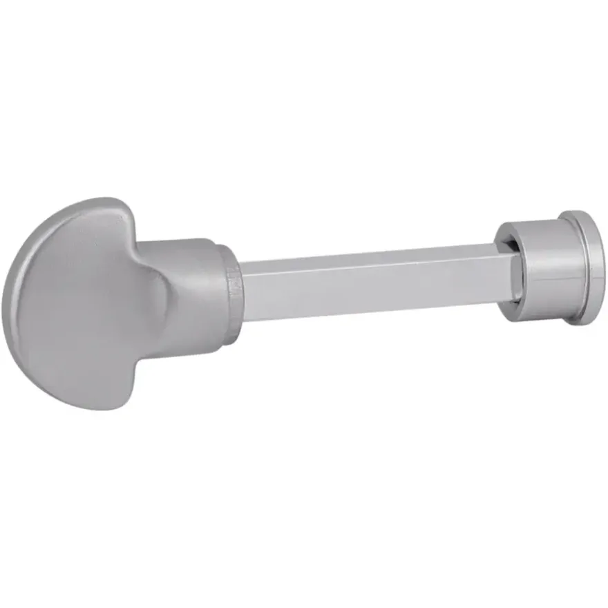Karwei deurkruk set Enzo recht schild vrij-bezet sluiting 63/8 mm RVS look aluminium