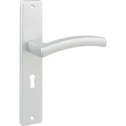 KARWEI deurkrukset France langschild sleutel 56mm ANOX (mat aluminium)