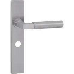 Karwei deurkruk set Fulham recht schild vrij-bezet sluiting 63/8 mm RVS