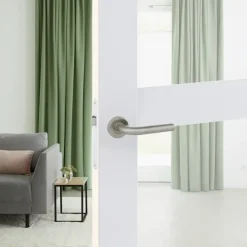 Karwei deurkruk set George rond rozet RVS
