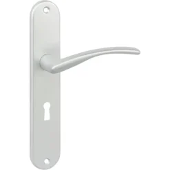 KARWEI deurkrukset Italie langschild sleutel 56mm ANOX (mat aluminium)